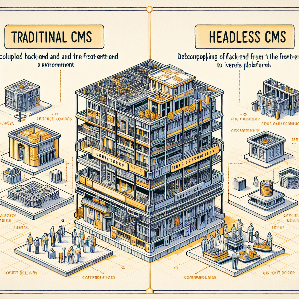 Vergelijking tussen traditionele CMS en headless CMS: Voordelen van moderne contentbeheeroplossingen voor bedrijven.