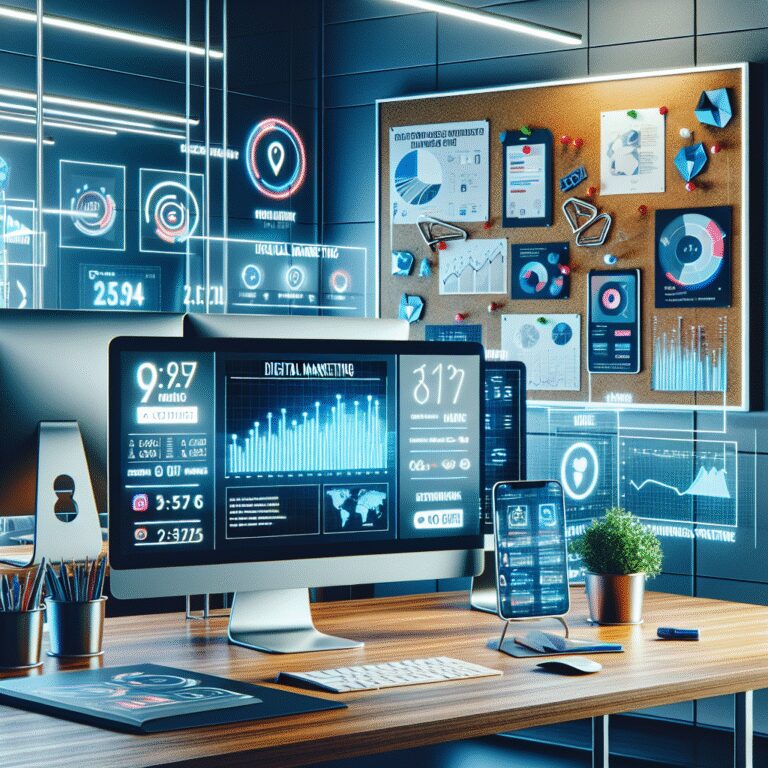 Afbeelding van een online marketing bureau webshop die e-commerce optimalisatie en digitale strategieën aanbiedt.