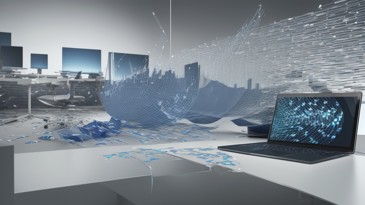 Voice cloning technology depicted in a futuristic setting, illustrating advanced AI applications in audio synthesis.