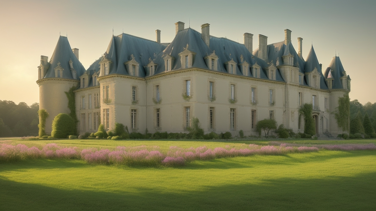 Haunted castle in France shrouded in mist, illustrating the chilling presence of ghosts France and eerie tales revealed.