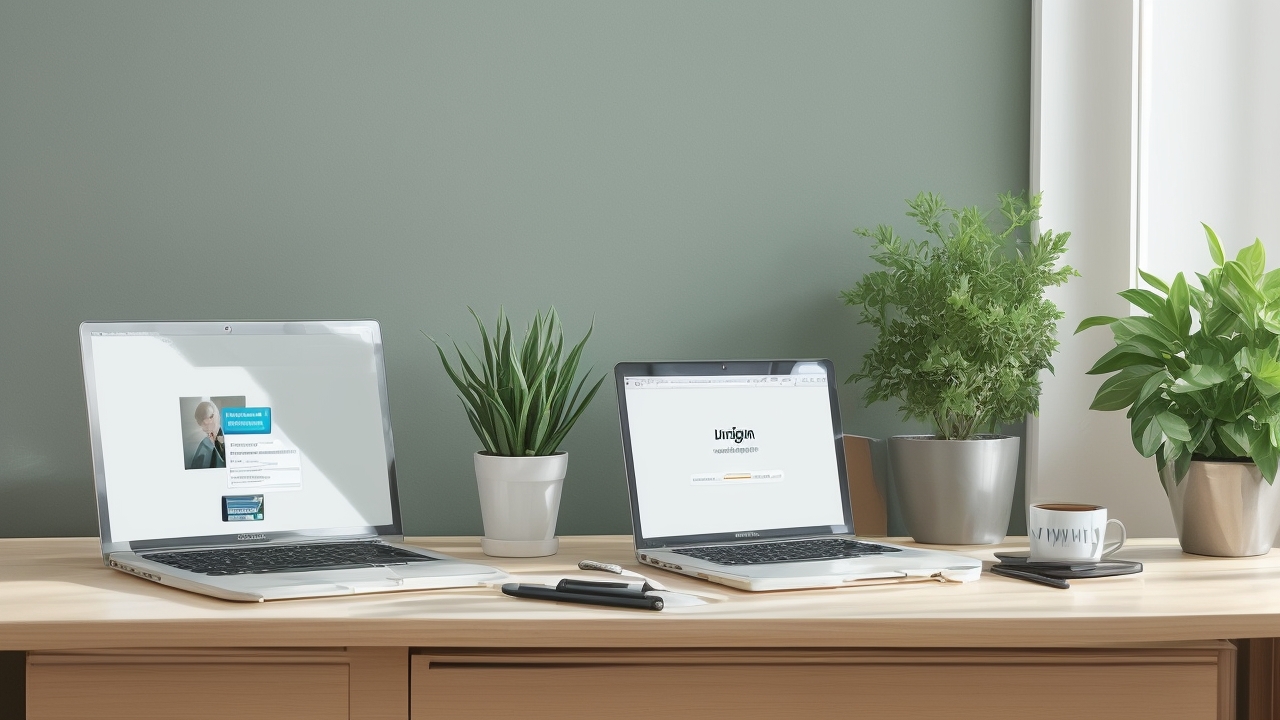 Professional using LinkedIn to learn how to cold message on LinkedIn for job opportunities, typing on a laptop with focused look.