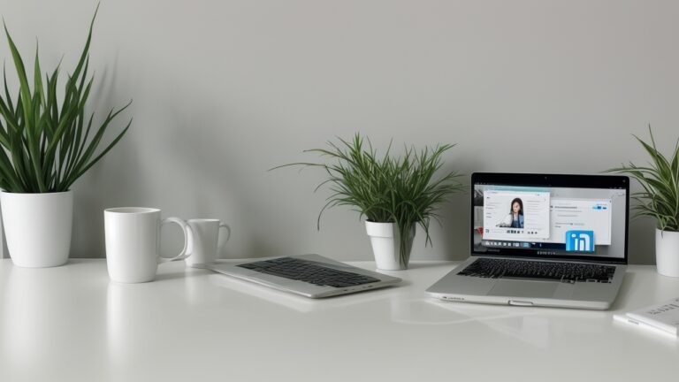 "Illustration showing steps to easily login into LinkedIn, featuring a mobile device and the LinkedIn logo for intuitive access."